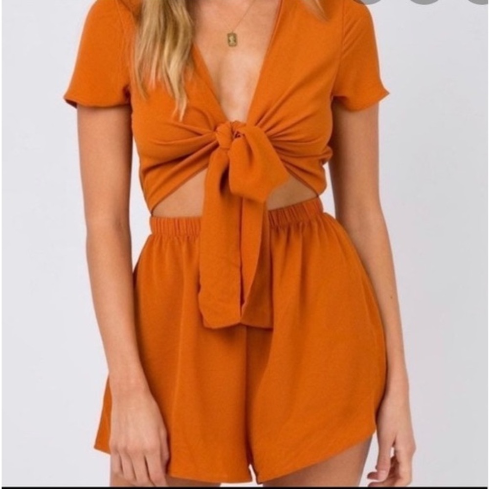 Princess Polly - Orange Romper - Size 6